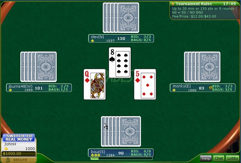spades table